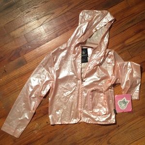 Pink Vintage Dollhouse Rain Jacket